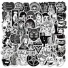[Colección] Pegatinas Estilo Punk Rock Gótico, Fundas de Teléfono Oscuras Retro, Decoraciones Impermeables DIY para Scrapbooks, Al Por Mayor