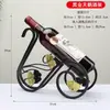 Adorno de Rejilla para Vino de Hierro Forjado Bicicleta Triciclo Rejilla para Vino Estilo Europeo Hogar Sala de Estar Sala de Modelos Estante de Exhibición Estante para Botellas de Vino Bronce Antiguo