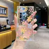Funda de teléfono de TPU de alta calidad para Samsung Galaxy S24 Ultra, con un colorido diseño floral y diseño impreso con UV, que proporciona protección contra caídas