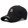 Boné de Baseball com Carta de Outono Atacado Bordado Simples Moderno Chapéu Masculino e Feminino Estilo Coreano Mostra Rosto Pequeno Moda Boné com Aba
