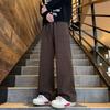 Pantalones Casuales de Hombre Primavera y Otoño Marca de Moda Chappy Guapo Pantalones hiphop Estilo Relajado Estilo Japonés Retro Pantalones Rectos
