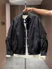 Marca de moda americana Chaqueta con cuello alto Estilo nuevo para hombre Marca de moda Diseño simple Holgada Casual Deportiva Versátil Sudadera con capucha para hombre