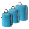 Conjunto de Compressão para Armazenamento de Viagem com 7 Peças para Roupas Sapatos Higiene Pessoal Cosméticos Sacos de Armazenamento Sacos Impermeáveis Armazenamento Portátil