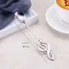 Amazon Transfronterizo Titanio Chapado Nota Cuchara de Café 7 Piezas Acero Inoxidable 304 Cuchara Dorada 7 Colores Candelabro Musical Cuchara de Postre