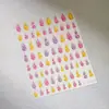 Tiesu Verano Gelatina Transparente Medusa Pegatinas para Uñas de Burbujas M1167 Simple y Versátil Estilo Oceánico Serie de Conchas
