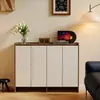 Gabinete de Zapatos de Madera Maciza Puerta de Entrada Gabinete de Zapatos para la Entrada Puerta de Casa Gran Capacidad Almacenamiento en Pared Almacenamiento Gabinete de Entrada Zapatero