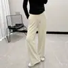 26 Nueva Colección de Otoño: Pantalones Deportivos Casuales para Mujer Simples y Elegantes con Cintura Elástica, Cordón y Diseño de Pierna Ancha, Adelgazantes y Versátiles, 62214