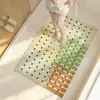 Ducha de Verano Baño Alfombrilla Antideslizante Tira Larga Hueca Drenaje de Agua Alfombrilla para Pies Barrera de Agua Alfombrilla para Piso de Ducha Infantil Alfombra Resistente a la Suciedad
