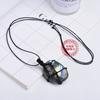 Colgante de Red de Cristal Natural Labradorita Collar de Piedra Lunar Hecho a Mano Luz Azul Venta Caliente Transfronteriza Gema