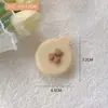 Pente Fofo Pequeno, Pente Dobrável com Airbag, Pente Massageador, Espelho Integrado, Compacto, Portátil, Mini Pente com Almofada de Ar