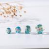 Qiyuan Pó de Ouro Japonês Rosé Contas Redondas Acessórios de Joalheria DIY Contas Feitas à Mão de Vidro Folha de Ouro Contas Soltas