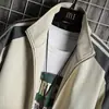 Conjunto de Duas Peças Popular Esportivo Cardigan e Calça para Primavera e Outono de 2025 para Homens Casual Cruzamento de Fronteiras Listrado Gola Alta Terno Cardigan para Homens