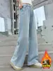 Jeans de Otoño/Invierno para Niñas 2026 Nuevo Estilo Casual Niña Estilo Coreano Mediano/Grande Niños Con Felpa Engrosada Pantalones Acampanados con Forma de Corazón