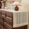 Camino de Mesa Estilo Americano Encaje Retro Francés Estilo Tronco Largo Mesa de Centro Mueble de TV Mesa de Comedor Cubremesa