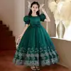 Vestido Puff de Tule da Moda para Meninas Verão 2026 Novo Vestido Princesa Infantil Estilo Verão Vestido Formal para Meninas