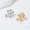 Alta retención de color oro de bolsa de 14K incrustado con circonita forma de serpiente cuentas signo zodiacal serpiente cuenta para bolsa anillo para dedo cadena DIY perla cristal accesorios de joyería