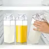 Taza de Leche Cuadrada Caliente Transfronteriza Redes Sociales Creativa 500ML Botella de Leche de Plástico en stock Logo Imprimible