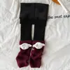 Nuevos Cubre Pies de Lana Gruesa a Prueba de Viento para Niñas, Animales de Dibujos Animados, Cubre Calcetines de Muñeca, Pantalones Largos a la Moda a Prueba de Viento