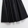 Z Estilo Europeu e Americano Transfronteiriço 2025 Nova Moda Elegante Roupas Femininas Atacado Cor Lisa com Cinto Saia 3046425