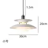 Lámpara Colgante Pequeña de Mesita de Noche Estilo Italiano Dormitorio Simple 6 Nueva Espectro Completo Protección Ocular Pasillo Entrada Sensación de Alta Gama Lámpara Colgante Pequeña Aluminio No