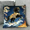 2026 Ano do Cavalo Mais Vendido Nova Decoração de Casa Amazon Capa de Almofada Super Macia Manta Almofada de Sofá Capa