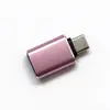 Venta al por mayor de fábrica adaptador OTG de dos cabezales de alto brillo TYPE-C a usb3.0 adaptador de transferencia de datos para conectar memoria USB