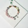 Pulsera de Cerámica Jingdezhen Nueva Pulsera de Cerámica Estilo Chino Joyería Hecha a Mano Cuerda Estilo Tíbet Puesto de Pulseras Jingdezhen