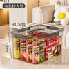 Caja de almacenamiento Xinle para organización de escritorio de artículos varios, bocadillos, juguetes, canasta de plástico para el hogar, contenedor de almacenamiento, caja transparente portátil