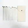 Conjunto de Pincéis para Maquiagem dos Olhos Porcelana Nuvem: Sombra, Pincel para Pó Solto, Base, Blush, Iluminador, Conjunto de Pincéis Corretivos, Conjunto Completo de Pincéis com Cerdas Macias