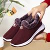 Invierno Nuevo Viejo Pekín Zapatos de Tela Zapatos de Algodón para Madre con Forro Polar Grueso Cálido Suela Blanda Zapatos de Algodón Antideslizantes para Personas Mayores