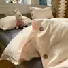 Conjunto de cama de quatro peças, modelo novo 2026, lençol com elástico, fronha, roupa de cama para todas as estações, capa de edredom, conjunto de três peças para cama de solteiro