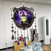 Decoración de Ventana de Cristal para Halloween Carrillón de Viento Acrílico F