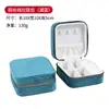 Cremallera simple portátil caja de joyería de franela caja de almacenamiento de anillos pendientes coreanos caja de regalo de joyería fábrica mayorista