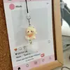 Nova corrente de celular de gatinho de desenho animado tridimensional, chaveiro fofo de resina, pingente para bolsa de estudante, presente para casais e amigas