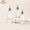 Botellas de Vidrio en Stock: Botellas Dispensadoras Transparentes de Aceite Esencial de 5 ml, Botellas con Gotero Escarchadas de 20 ml, Botellas Transparentes de Aceite Esencial de 100 ml