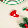 Accesorios para el cabello navideños transfronterizos europeos y americanos para niños, pinzas para el cabello de árbol de Navidad tejidas para vacaciones, para niñas y niñas pequeñas, pinzas para el cabello para flequillo lateral