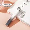 Isqueiro longo moderno estilo corrente, corpo de metal, chama aberta, isqueiro recarregável, fornecedor de acessórios para fumar