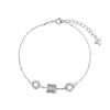 SHIAI pulsera de plata de ley con diamantes completos de cintura pequeña, temperamento de lujo ligero, diseño de nicho, estilo ins, artículo de moda, pulsera