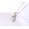 Joyería Elle Mosha Plata S925 Personalidad Lindo Colgante de Unicornio de Dibujos Animados para Mujer Suministro Transfronterizo de Amazon