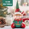Nova Boneca Elfo de Lantejoulas de Natal Boneca Sentada Boneca Enfeites de Janela e Mesa Enfeites de Decoração de Natal