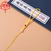 Corda para pendurar nó chinês, cordão de acessório de mão, sachê, cordão trançado à mão, cordão de mão com conta de jade no atacado, cordão para pendurar pingente