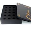 Caja de Hierro para Empaque de Productos de Salud de Jalea Real Negra, Cuadrada Personalizada para 20 Unidades de Medicina Líquida Oral, Hojalata Personalizada