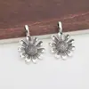 Nuevos Accesorios de Joyería DIY de Plata de Ley S925 Colgante de Girasol Vintage Fresco Plata Tailandesa Colgante de Collar Margarita