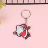Llavero de PVC de dibujos animados navideños, artículo pequeño, regalo creativo, colgante para bolsa, llavero, venta al por mayor