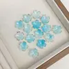 Acrílico Sellado en Oro Flor de Cinco Pétalos Bicolor Base para Ramo DIY Accesorios para el Cabello Vintage Materiales Cuentas Sueltas