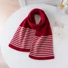 Bufanda de Cachemira Tejida para Niños Otoño Invierno Nueva Elegante Versátil Bloque de Color Simple Unisex Cómoda Cálida