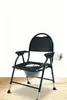Silla de inodoro ajustable transfronteriza K para ancianos y mujeres embarazadas, respaldo alto, con reposabrazos, antideslizante, silla plegable