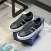 Zapatos Casuales para Hombre D's 2024 Azul con Cordones al Frente Punta Redonda Versátiles para el Día a Día Tenis Loafers de Piel Genuina
