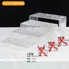 Plato de Acrílico para Buffet Exhibidor de Mesa de Postres Estante para Mesa de Comida Fría Estante para Bocadillos Decoración de Mesa para la Hora del Té Juego de Decoración de Mesa