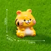 Micro paisagem Bonsai Zodiac cor resina ornamentos Rato Boi tigre Coelho dragão cobra cavalo ovelha macaco galinha cão porco artesanato